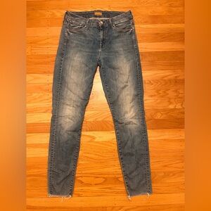 Mother Looker Ankle Fray Jeans